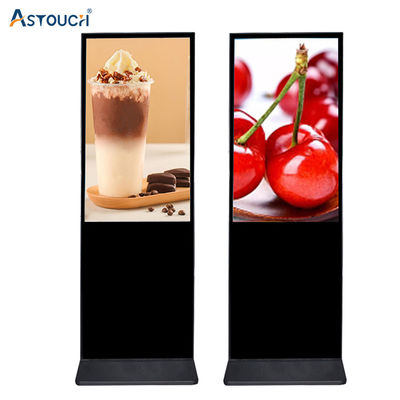 OEM / ODM Digital Smart Signage Displays Free Standing 49 Inch For University